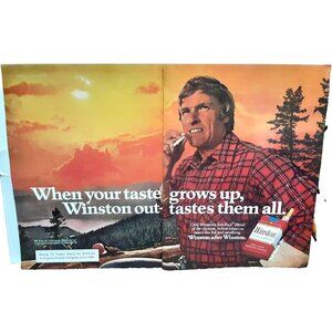 1980 Winston Cigarettes When Your Taste Grows Up Original Print Ad
